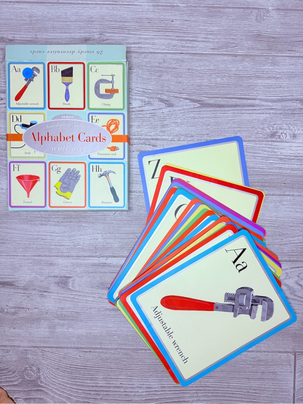 Vintage Hardware Store Alphabet Wall Cards 8”X10” Educational Pre-School Toys 05